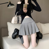 Real Shooting 2025 New Version Of Red Sweet And Spicy Wind To Repair Height Waist Hair Of The Hundred-Fold Skirt Half-Dress Woman