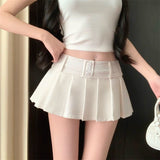 Hottie Sweet And Spicy Half-Dress Dress Women's Dress 2025 New Summer High-Rise Thin Anti-Light A-Dress Skirt Short Skirt Woman