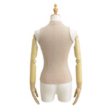 Personality Pure Wind Half-High Collar Hollow Vest Top Spring And Summer New Sexy Slimming Hottie Sleeveless Short