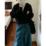 LEKA Korean Version Of The Jasmine Hooded Zip Knitted Cardigan 2026 Autumn And Winter New Women's Short Sweater Coat Top
