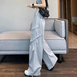 Workwear Women's 2025 New Summer Thin High-Waisted Loose Thin Leisure Sports Climbing Trousers #2232