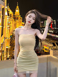 Summer Temperament Sweet Hottie Sexy Net Yarn Dress Female Design Feel Back Slimming And Hip Short Skirt Tide