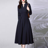 Early Spring Elegant Simple French Dress 2026 New Fashion Age Reduction Slim Temperament Dress