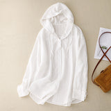 3 Color Into Hooded Sunscreen Long-Sleeved Air-Conditioning Shirt Coat Women Thin Loose 2026 Summer New Leisure Top