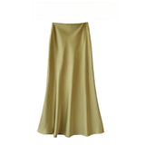 High-Rise Thin High-End Semi-Dress Girl Acetic And Vinegar-Sined Bread And Hips Long Dress 2025 Spring And Summer Hanging Skirt