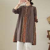 2026 Summer New Literary Sweet Organ Folded Lace Shirt Women's Long-Sleeved Dress