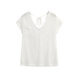 Spice Girl Mask T Papers Man Spinning Sensing Simple Lazy Pure T-Shirt T-Shirt Women's Loose T-Shirt