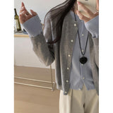 KANING College Wind And Fake Two Knits 2026 Autumn And Winter New Korean Wearing A Senior Sensing Sweater