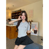 Special Price Without Reduced Price Of Bow Embroidered Collar Knitted Women's Clothing