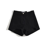 Irregular High-Waisted Denim Shorts Babes Long Leg Tight-Puffed-Girls Hot-Pants Women's-Sighting-Sighting-Sighting Women's-Puffed Slacks Summer