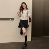 Summer Dress 2025 New Design Sense Niche Chic T Jack Top Female Trendy Fragrant Style Black Short Coat