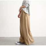 The Gentle Wind Straight Trousers Women 2026 Summer New Korean Version Of The Tight High-Waist Temperament Thin Leg Pants