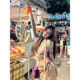 Fashion Retro Sexy Babes V Collared Long-Sleeved T-Shirt Girl Spring New Slimming Fashion Inside The Top