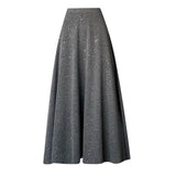The Atmosphere Of The A-Word Skirt Women's Early Autumn New Design Sense Of High-Waisted Skirt Long Skirt