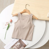 Summer Sexy Pure Desire Hand-In-Work Vest Sleeveless Short Inside And Outside Wearing A Body-Clam Umbilling Bottom Top