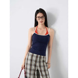 Purely Sexy Hottie Fake Two Sling Vest Women Summer New Slim Slimming Small Clad Top
