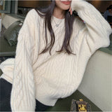 Kaning Loose Gentle Leprosy T-Shirt For Women's Autumn And Winter 2026 New Thick Soft Tidly Knitted