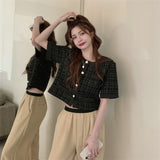 Summer Dress 2025 New Design Sense Niche Chic T Jack Top Female Trendy Fragrant Style Black Short Coat