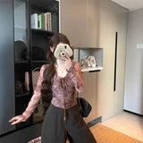 Fashion Sexy Hottie Yarn V Collar Shoulder Long-Sleeved T-Shirt Girl Spring New Slimming Inside A Niche Top