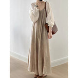 2026 Summer Cotton Languis Lazy Back Trousers Women's New Summer Feeling Loose Leisure Wide Leg Conjoined Long Pants