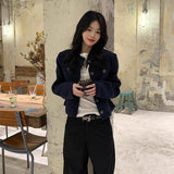 French Temperament Small Scented Coat Woman 2025 Autumn High-End Feeling Super Good-Looking Small Short Cardigan Blouse Tide