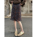 South Korea Dongdaemun Summer New Small Retro Breeze Rags Half-Dress High Waist Thin Temperament A-Character Skirt