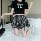 Spice Girls Red Lattice 100-Fold Short Skirt Half-Dress Girl Spring New Design Sense Irregular Jk Ponpong Skirt Cake Skirt