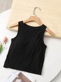 Summer Sexy Pure Desire Hand-In-Work Vest Sleeveless Short Inside And Outside Wearing A Body-Clam Umbilling Bottom Top