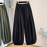 Fashion Workwear With Loose Waist Lantern Pants Women's Summer Loose Thin Legs Leisure Wind Strands Harlan Trousers