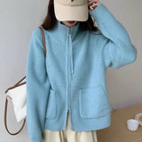 KANING Spur Jersey Knitted 2026 Autumn Half-Neck Sweater Jacket
