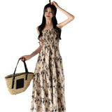 Temperament Stunning Sling Dress Summer 2025 New Holiday Style Super Xiansen Talling High-Rise Fasting Dress