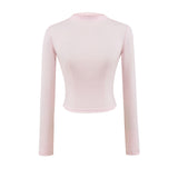 Spice Girls Pink T-Shirt Girl Slim Thin Sleeves With Bottom Top Pure Lustful Wind