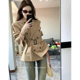 Advanced Windwear Jacket 2026 Autumn New Temperament Double Row British Small Short-Term Waist Coat Top Woman