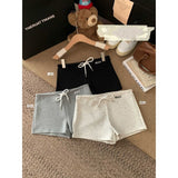 Stylish Black Embroidered Broad-Legged Shorts Women's Summer Sleeker Short Trousers With High-Waisted A-Word Hot Pants