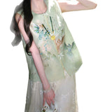 Cui Yu Heavy Industry Sang Silk New Chinese Vest Coat Women 2026 Summer New Thin Embroidery National Style Top