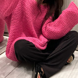 2026 Autumn And Winter New Coarse Needle Sweater Women Wear Loose Lazy Soft Knitwear Women's Coat