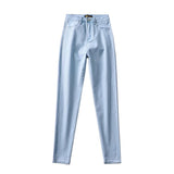Summer High Elastic Thin Model Of Low-Footed Pencil Pants Raised Hips Thin