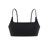 Summer Sexy Hottie Simple Solid Color Plus Pad Small Sling Belt Ultra-Short Top