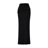 Hottie Sexy High-Waisted Hip Half-Dress Dress Pure Lust Wind Rollover Skirt Woman