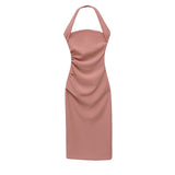 French Niche Hanging Neck Sexy Sling Dress Summer Women's Dress 2025 New Slimming Ass Skirt