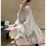 South Fa Huadian Z1m Mashed Flower Embroidered Mah-Song Shirt + Half-Skirt Set Women's Tide 2026 Summer