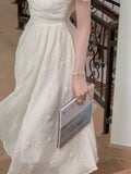 Hanging Neck Embroidered Dress Women 2025 Summer New Waist Temperament Small Design Long Dress