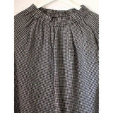Large-Size Women's Clothing New Wind Tight Waist With A Thousand Birds Nine-Point Linen Broad-Legged Leisure Pants