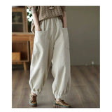 Autumn And Winter Wicked Women's Pants Retro Art Loose Thin Harlan Trousers Fat Leg Lanterns
