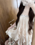 New Style Dress Female Princess Travel Summer Small Man Wearing Temperament French Beauty Sling Girl Skirt