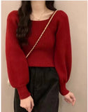Knitted Bottom Shirt Women's Autumn And Winter 2026 New In The New Air With Low-Necked Long-Sleeve Tops To Put On The Head Sweater Winter