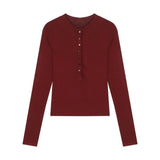 Spice Girls Slim Elastic Long Sleeves Shoulder T-Shirt Girls Spring And Autumn Sexy Body Bottoming Shirt Tight Thin Top