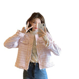 French Famous Lady Coarse Flowers, The Short Small Scented Coat Woman 2026 Spring And Autumn New Temperament Thin Open Shirt Top Woman