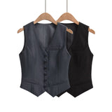 Hottie Autumn Fashion Dress Suit Vest Buckle Fashion Commuting Vest Top