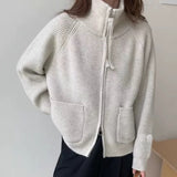 KANING Spur Jersey Knitted 2026 Autumn Half-Neck Sweater Jacket